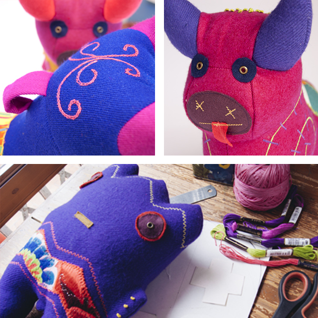 Torito de pucará juguete por Deborah Rodriguez Rivero